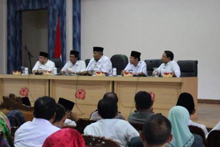 Rapat persiapan di Ruang Gunung Bungkuk sekretariat Kota Bengkulu pada Rabu (13/9/2017)