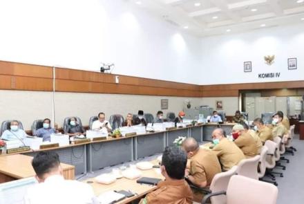 Rapat Bersama Dinas PUPR-PKPP, Komisi IV DPRD Riau Bahas Evaluasi Program Kegiatan Tahun 2021