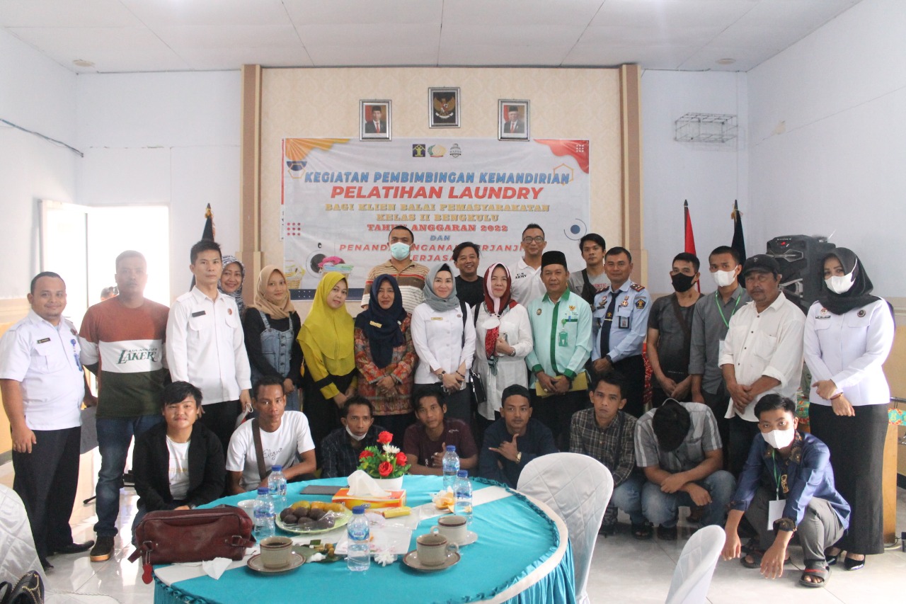 Klien Bapas Bengkulu Dapat Pelatihan Gratis, Belajar Buka Usaha Laundry