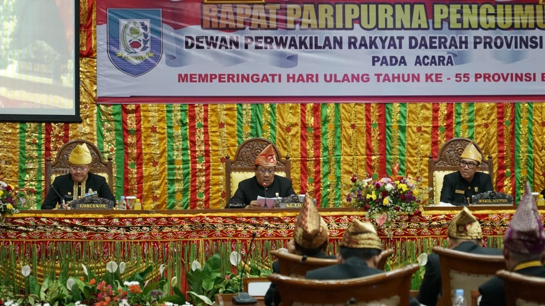 Waka I DPRD Provinsi Bengkulu Sebut HUT Provinsi Bengkulu Ke-55 Sebagai Momentum Kemajuan