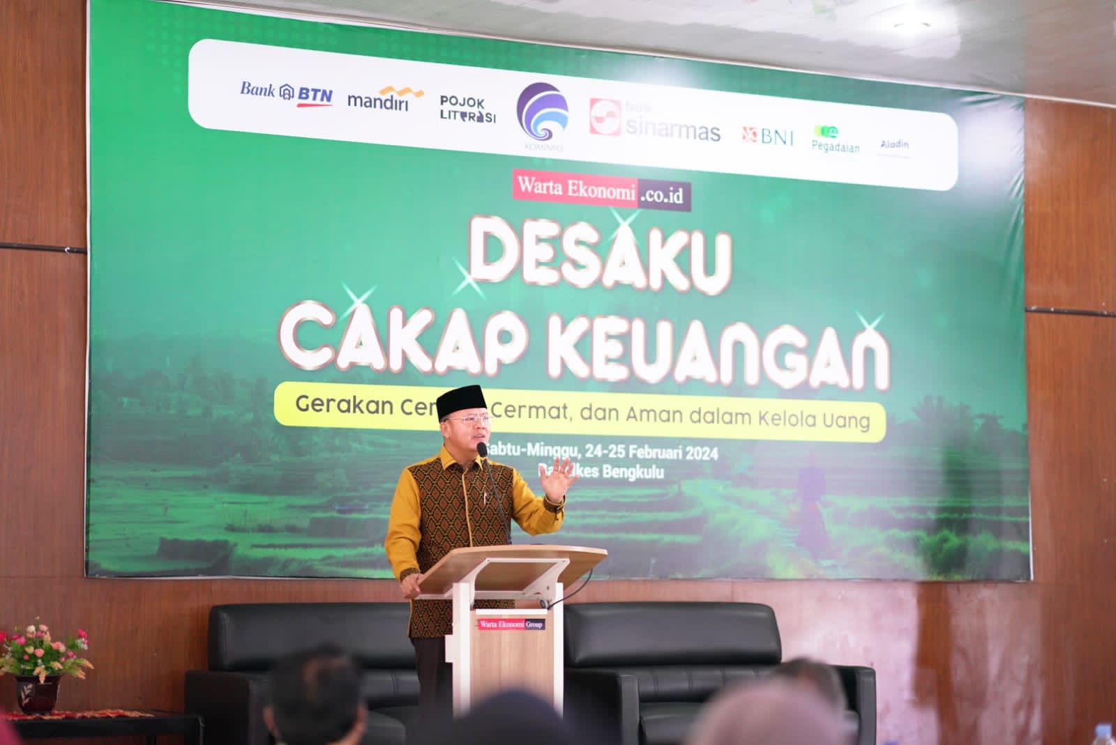 Gubernur Rohidin Jadi Keynote Speaker Seminar Nasional Desaku Cakap Keuangan 
