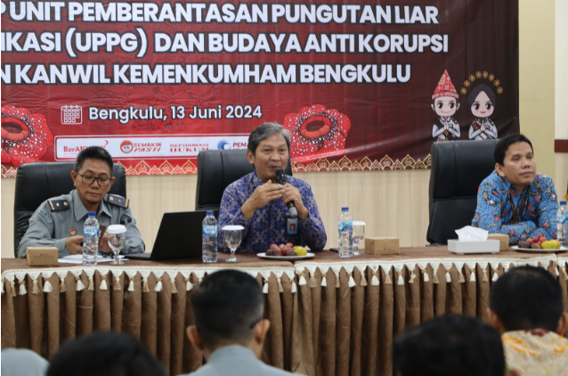 Kanwil Kemenkumham Bengkulu Gelar Workshop UPPG dan Pembangunan Budaya Anti Korupsi
