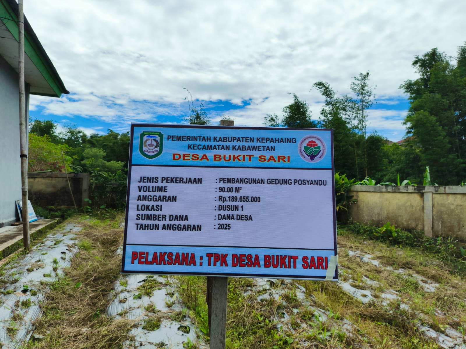 Laksanakan Titik Nol, 2025 Pemdes Bukit Sari Akan Miliki Gedung Posyandu Sendiri