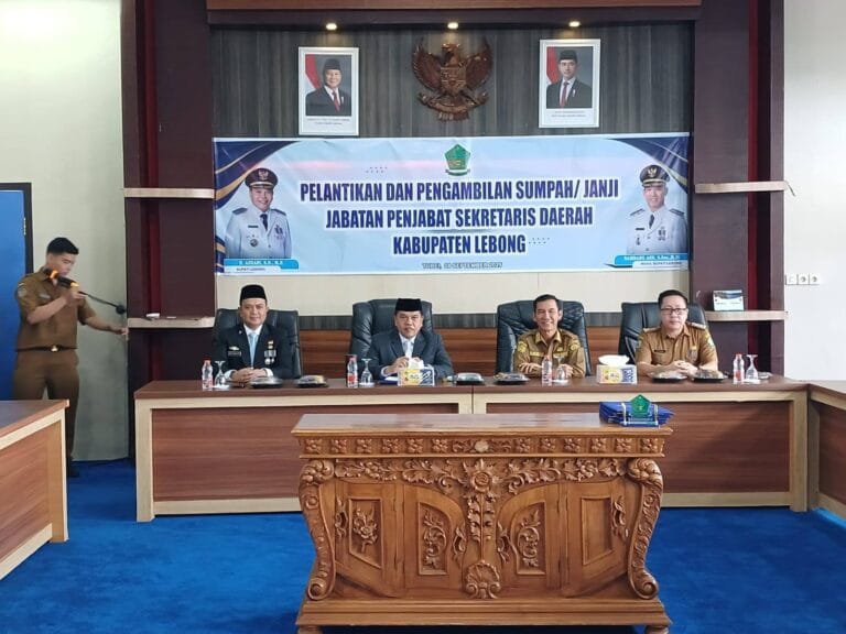 Bupati Azhari Lantik Syarifudin sebagai Penjabat Sekda Lebong
