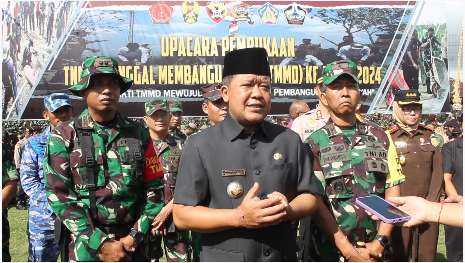 Upacara pembukaan TMMD ke-120 Kodim 1626/Bangli