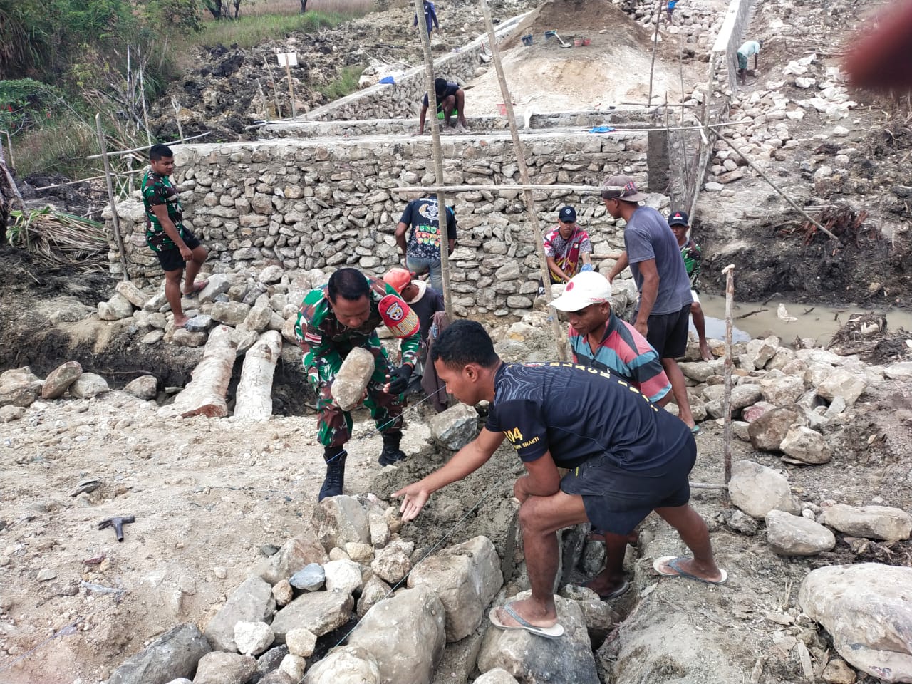 Proses pembangunan plat duiker