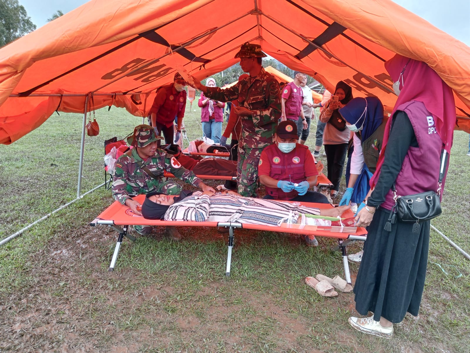 Pelatihan dan penyuluhan tanggap bencana besama BNPB