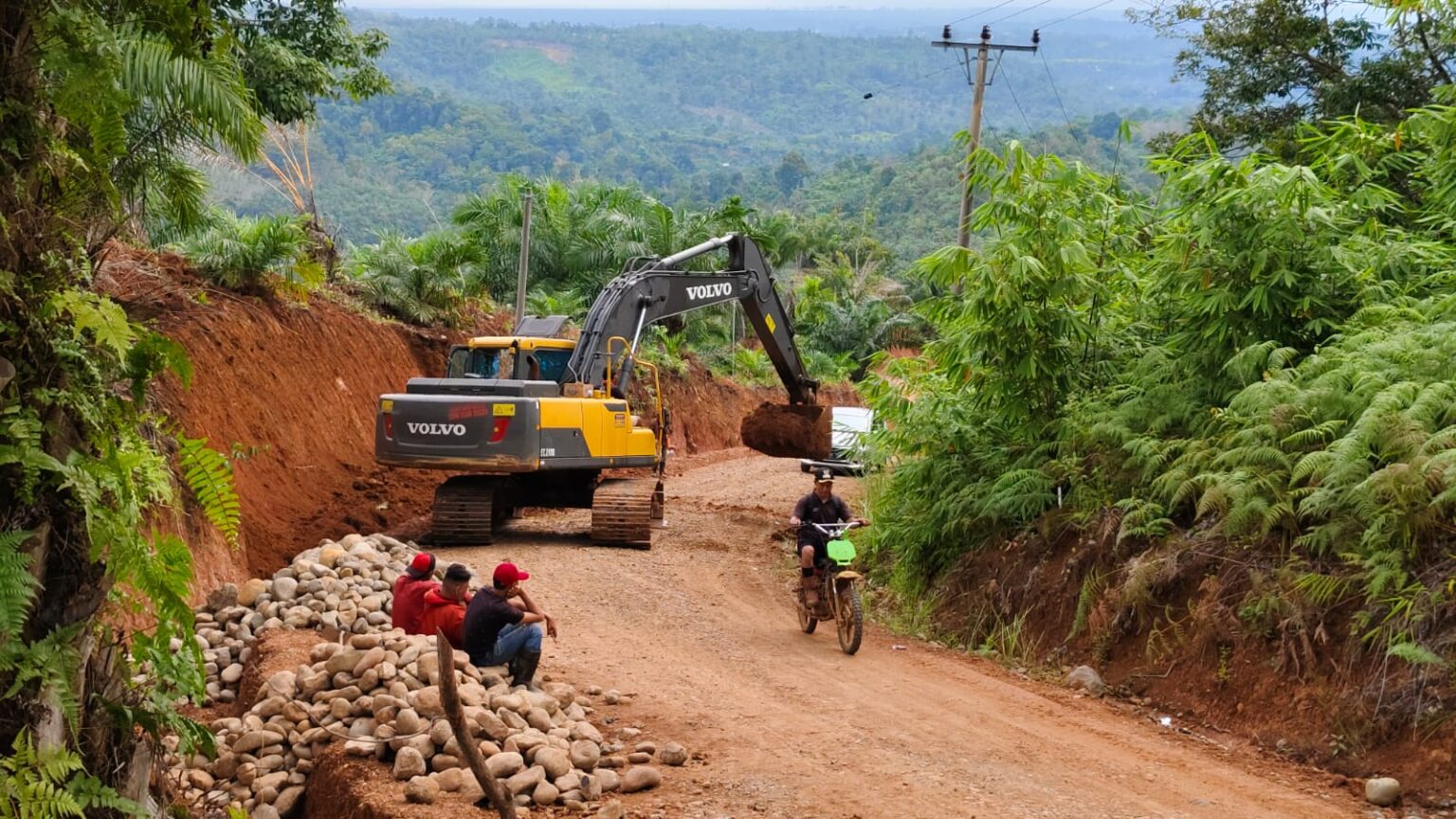 Anggota DPRD Seluma Tomianto Pantau Pembangunan Jalan Di Seluma Utara