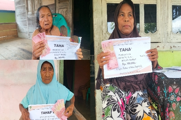 Warga penerima blt dd