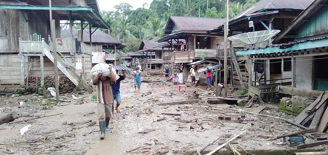 Dampak banjir di Kabupaten Kaur