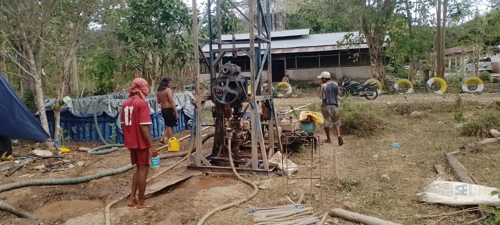 Proses pembuatan sumur bor