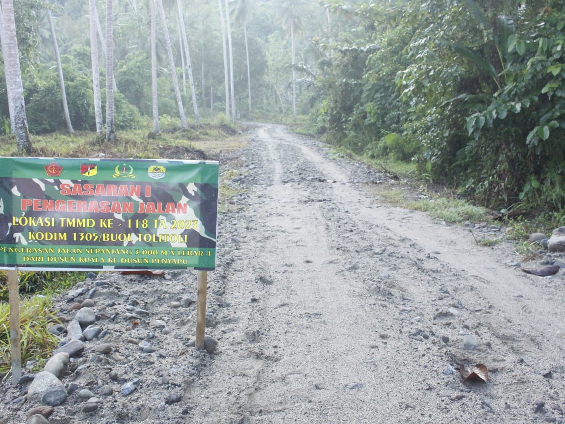 Pengerasan Badan Jalan TMMD Ke 118