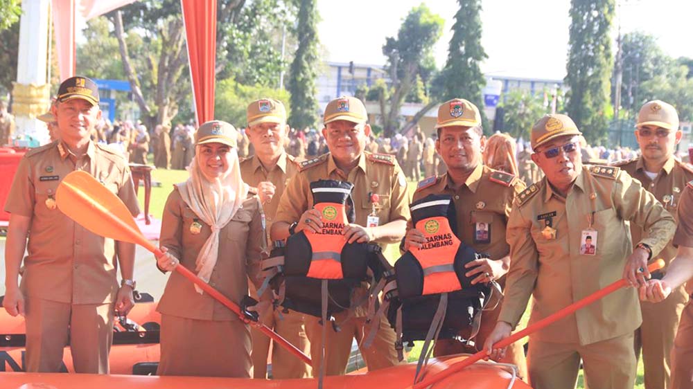 Pj Wali Kota Lubuklinggau Ingatkan Kewaspadaan Bencana Alam Saat  Pimpin Apel Kesiapsiagaan