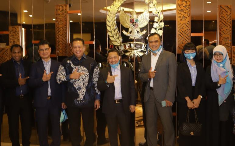 Ketua MPR bersama Pimpinan Partai Gelora
