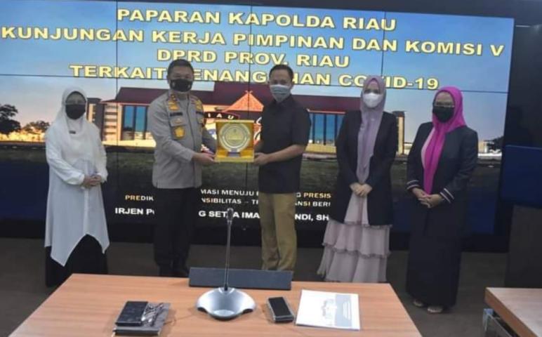 Komisi V DPRD Riau Kunjungan Kerja ke Mapolda Provinsi Riau