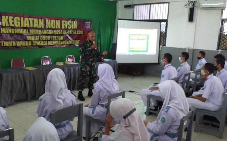 Penyuluhan Wasbang Satgas TMMD Bermanfaat Untuk Pembentukan Karakter