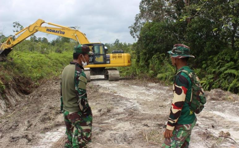 Satgas TMMD Rancang Pembangunan Jembatan Penghubung di Kelurahan Kampuri