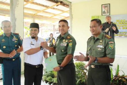 Walikota Bengkulu Helmi Hasan saat Halal bi Halal keluarga besar Kodim 0407 Kota Bengkulu