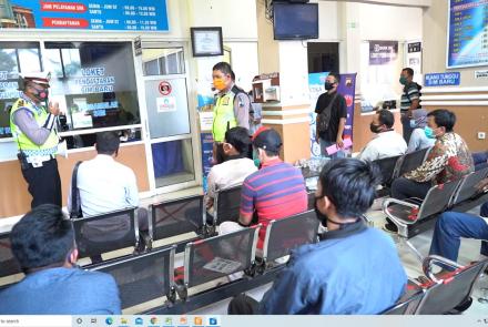 Satlantas Polres Batang Gencar Sosialisasikan 3M