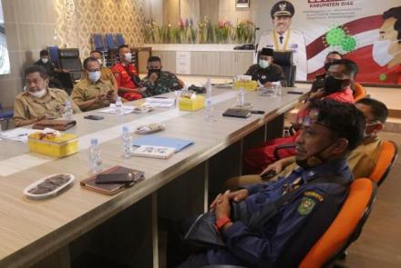 Bupati Kabupaten Siak Ikuti Rakor Terkait Penanganan Karhutla di Provinsi Riau