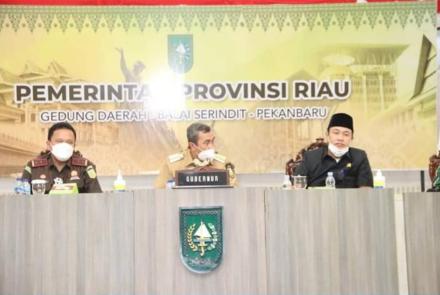 Ketua DPRD Provinsi Riau Hadiri Rapat Koordinasi Bersama Secara Virtual Dengan Menkopolhukam