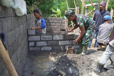 Lintas Sektor Program Terpadu TMMD 112 Kodim 0818