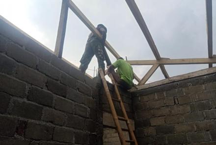 Kokohnya Kerangka Rumah Baru Sasaran TMMD 112 Kodim 0818