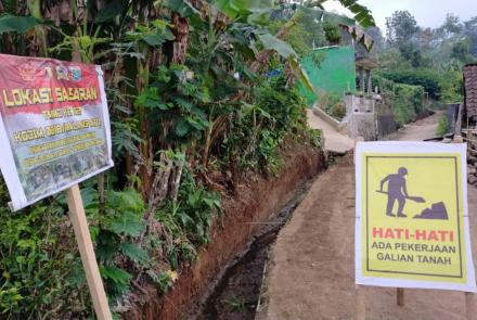 Papan Peringatan di Lokasi TMMD 112 Kodim 0818