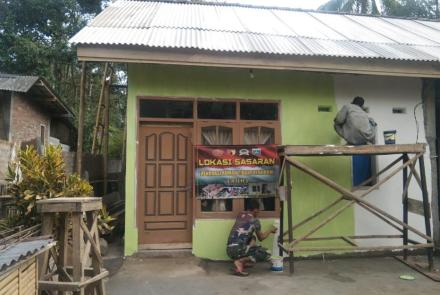 Cat Hijau Finishing Sasaran TMMD 112 